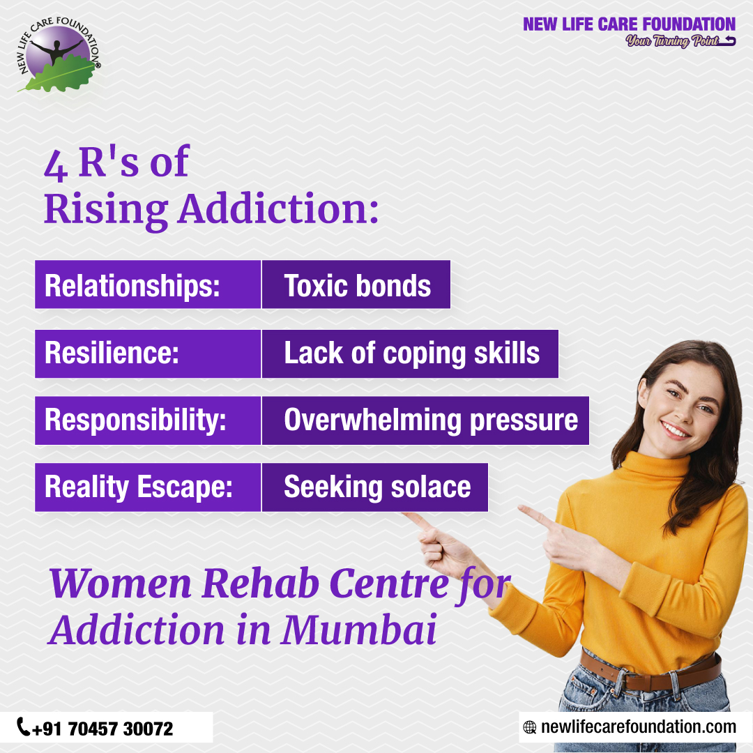 The 4 R's explain the growing challenge of female drug addiction: